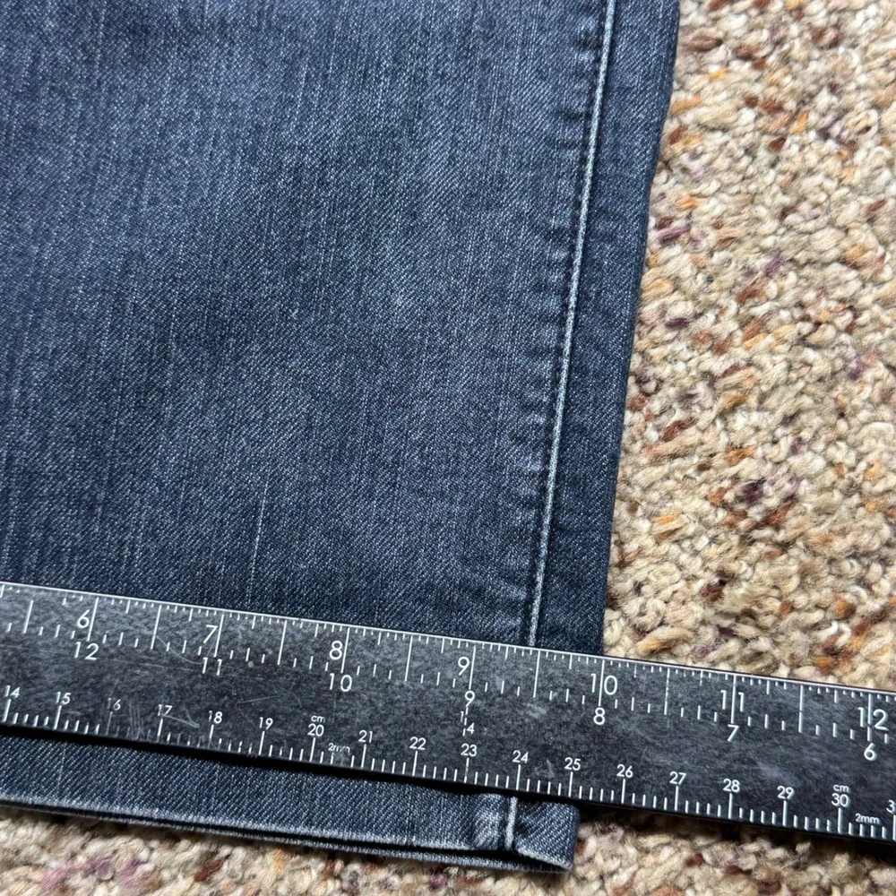 Chicos Platinum Wide Leg Denim Trouser Jeans Dark‎ Wash Blue Size 2.5 Regular